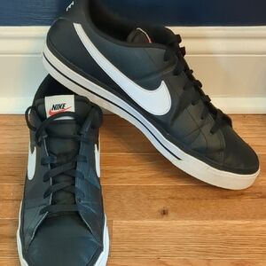 Nike Court Legacy Low-Top Sneakers with White Swoosh
